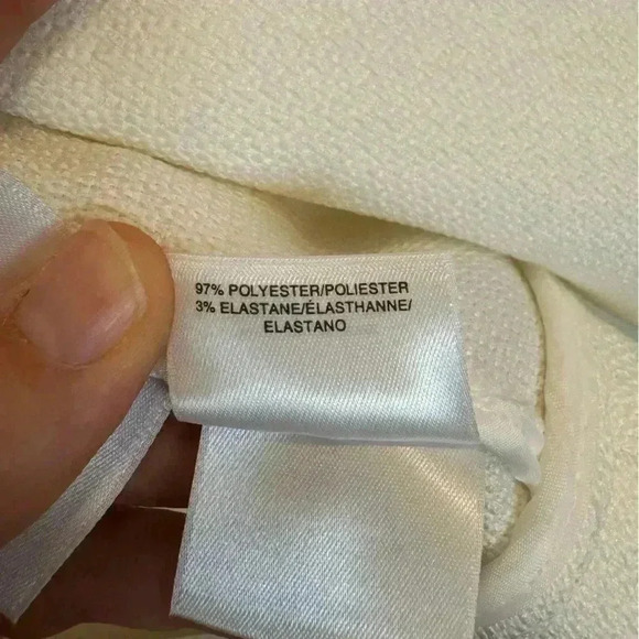 NWT Anne Klein women’s white open front dress jacket formal wear size medium - Picture 8 of 12